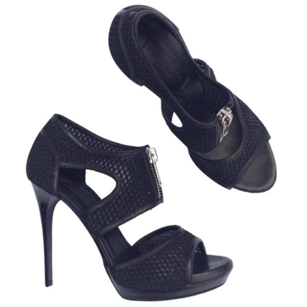 Burberry Mesh Cutout 115 Platform Sandals